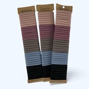 Seamless Hair Ties, Ponytail Holders No Damage for Thick Hair 100 pieces